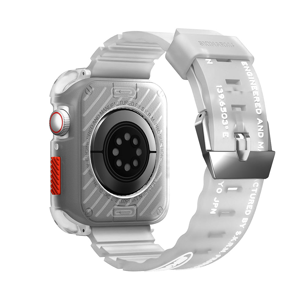 SkinArma Kurono Watch 44mm/watch 7 45mm Sert PC Kasa Koruyucu + Shokku Silikon Kordon