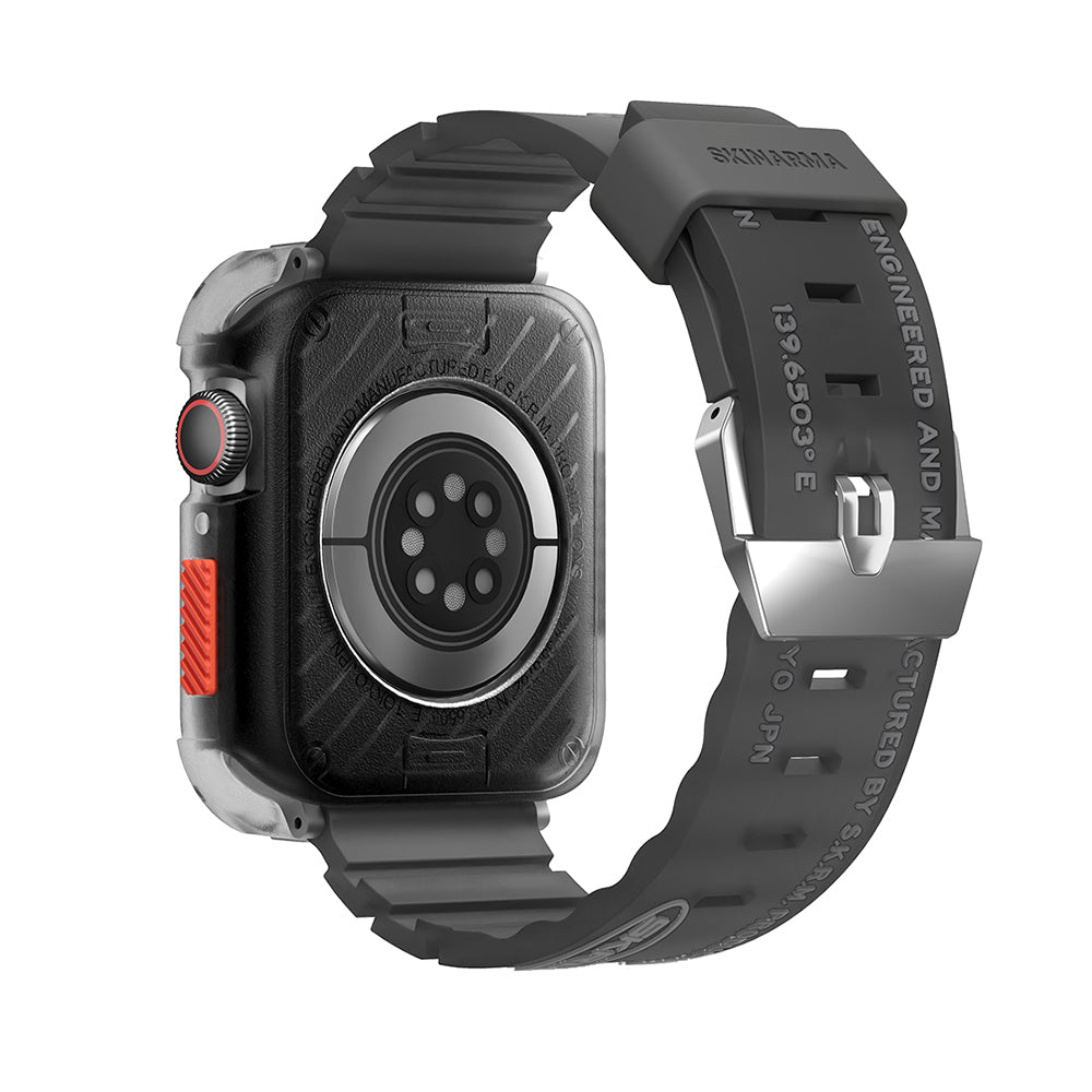 SkinArma Kurono Watch 44mm/watch 7 45mm Sert PC Kasa Koruyucu + Shokku Silikon Kordon