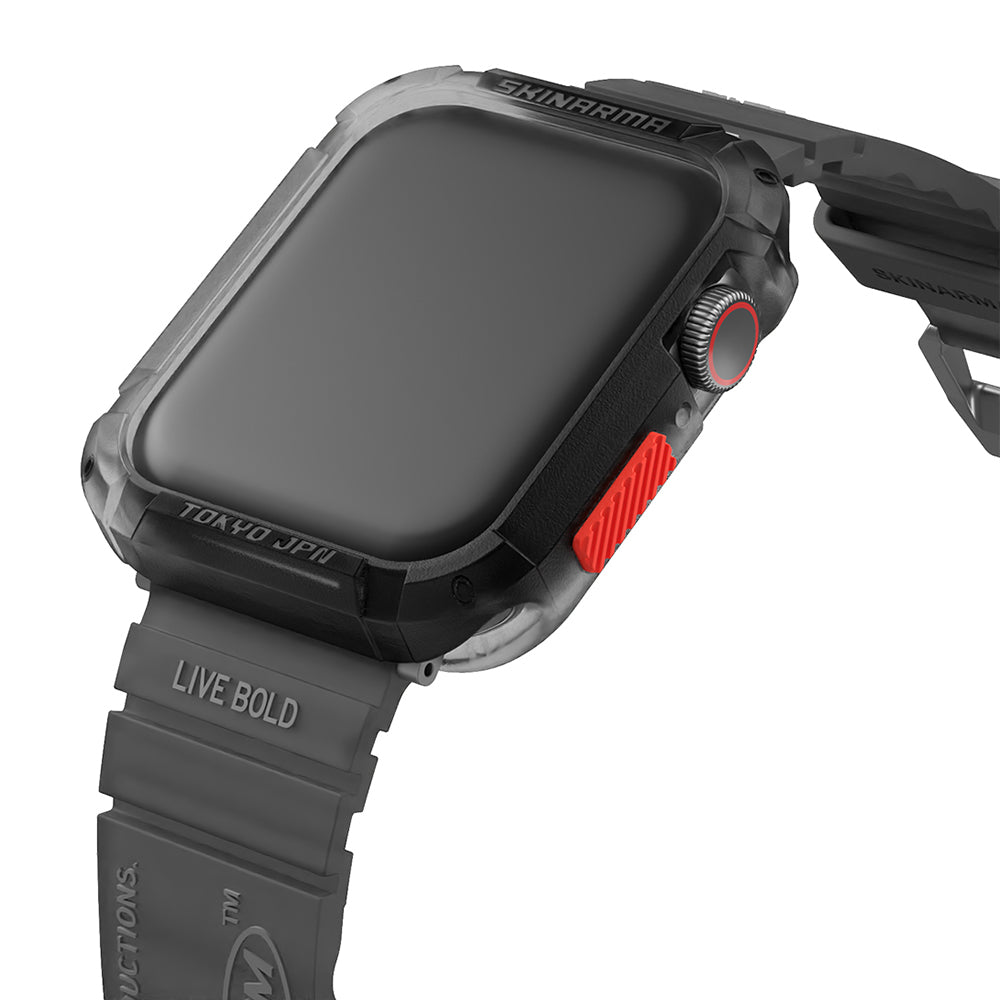 SkinArma Kurono Watch 44mm/watch 7 45mm Sert PC Kasa Koruyucu + Shokku Silikon Kordon