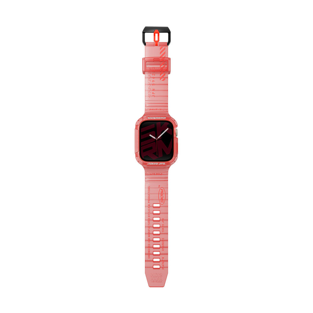 SkinArma Saido Apple Watch 42/44/45/46/49mm Sert PC Kasa Koruyuculu Silikon Kordon