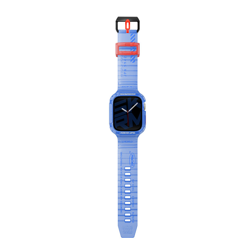 SkinArma Saido Apple Watch 42/44/45/46/49mm Sert PC Kasa Koruyuculu Silikon Kordon