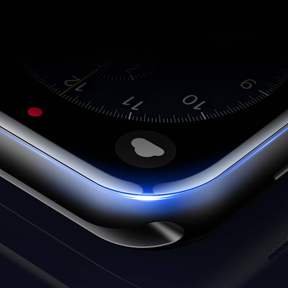 Wiwu Wi-JD105 Apple Watch 44mm Easy Install PMMA Pet Ekran Koruyucu + Kolay Uygulama Aparatı