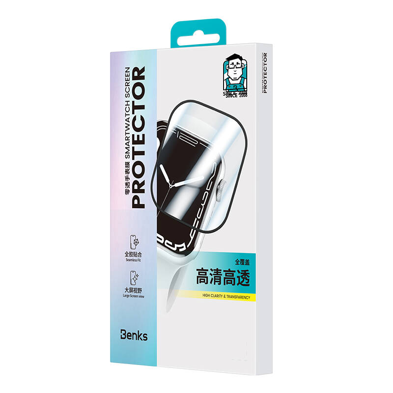 Benks Ultra Shield Watch 45mm PMMA Pet Saat Ekran Koruyucu