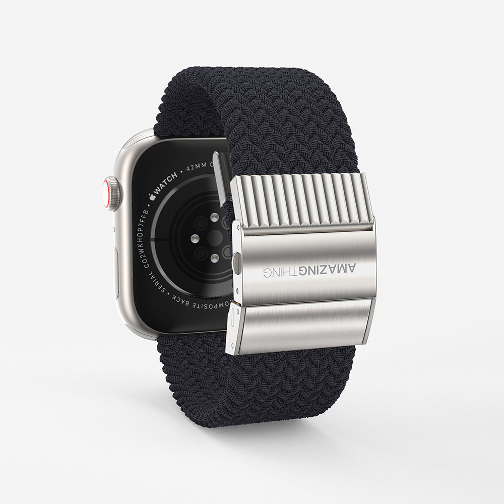 Amazingthing Titan Weave Apple Watch 45mm Örgü Sport Kordon - 2
