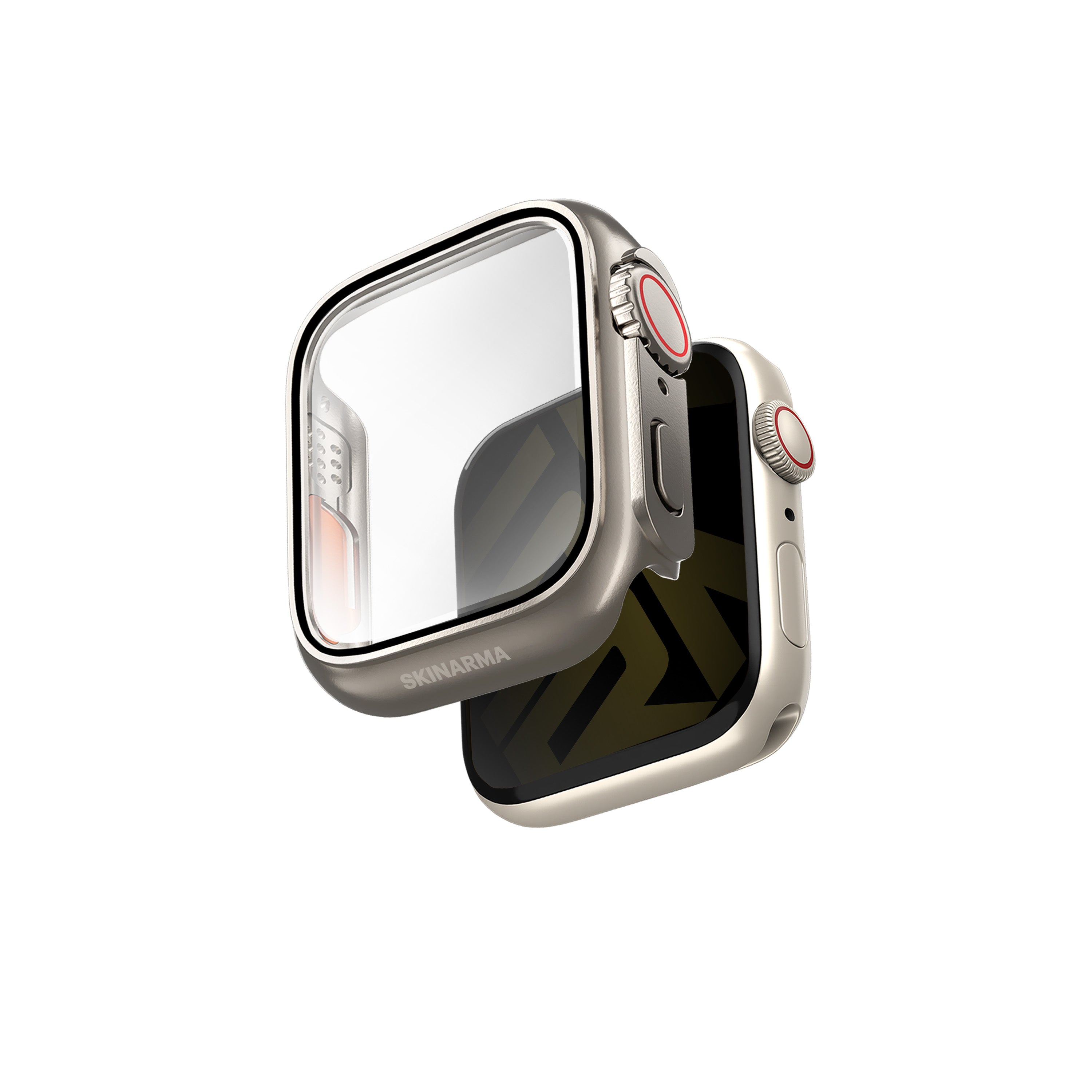 SkinArma Gado Pro Apple Watch 7 45mm Dijital Taç Korumalı Kasa ve Ekran Koruyucu