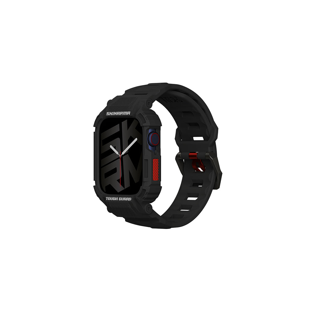 Skinarma Mecha Apple Watch 7 45mm 2in1 TPU Kasa Koruyucu + Silikon Kordon