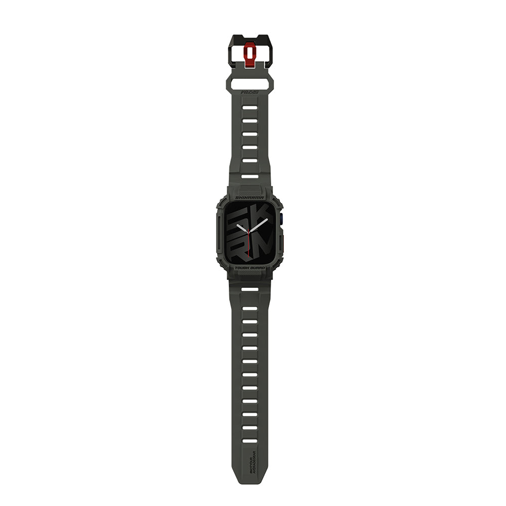 Skinarma Mecha Apple Watch 7 45mm 2in1 TPU Kasa Koruyucu + Silikon Kordon