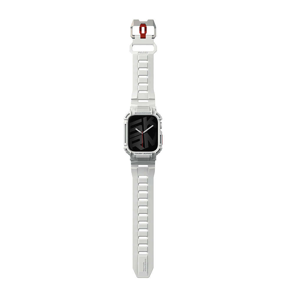 Skinarma Mecha Apple Watch 7 45mm 2in1 TPU Kasa Koruyucu + Silikon Kordon