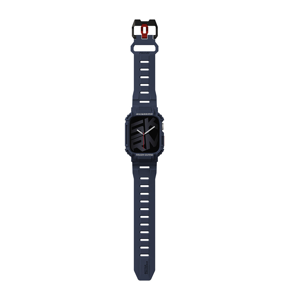 Skinarma Mecha Apple Watch 7 45mm 2in1 TPU Kasa Koruyucu + Silikon Kordon