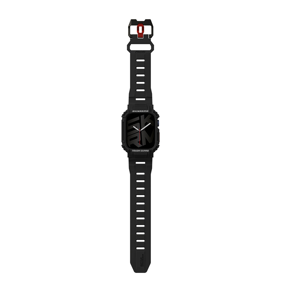Skinarma Mecha Apple Watch 7 45mm 2in1 TPU Kasa Koruyucu + Silikon Kordon