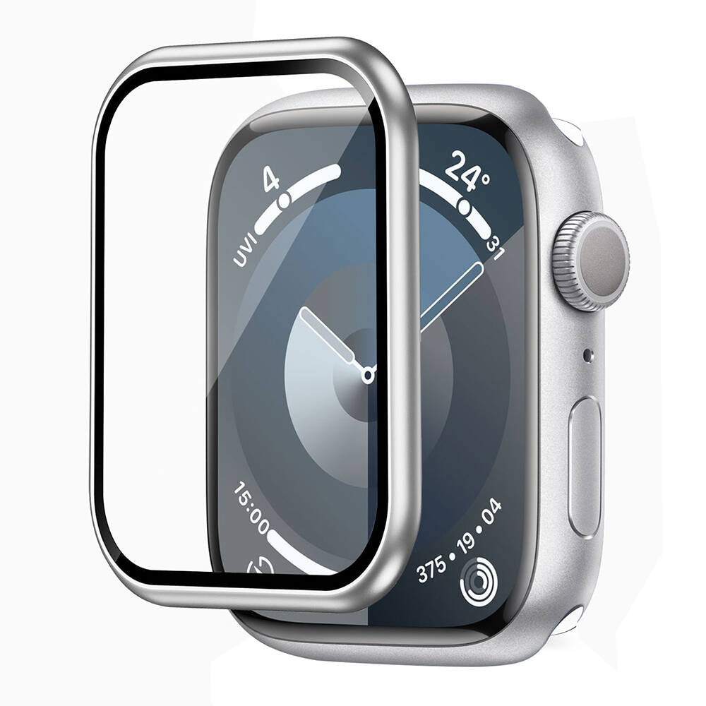 Wiwu Wi-JD106 Apple Watch 7 45mm Easy Install Akıllı Saat Temperli Cam Ekran Koruyucu
