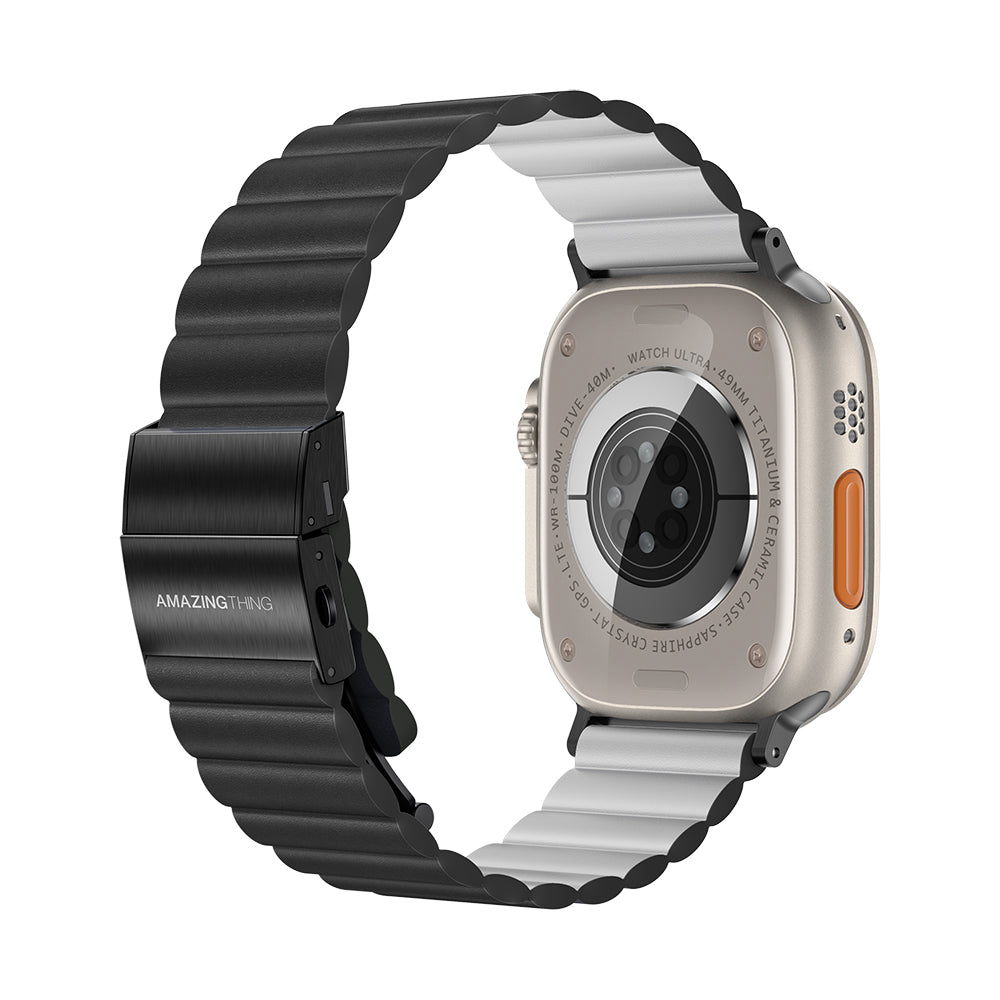 Amazing Thing Glamour Apple Watch Tüm Serilere Uyumlu Sense Deri Kordon - 1