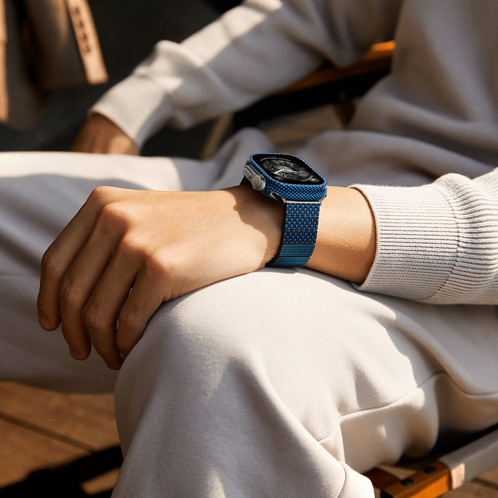 Pitaka Air Case Apple Watch Ultra 49mm 600D Aramid Fiber Classic Serisi Kasa Koruyucu