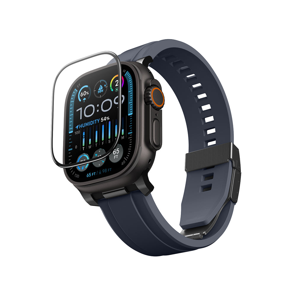 Amazingthing Radix AccuGuard Serisi Apple Watch Ultra 49mm Akıllı Saat Temperli Cam Ekran Koruyucu