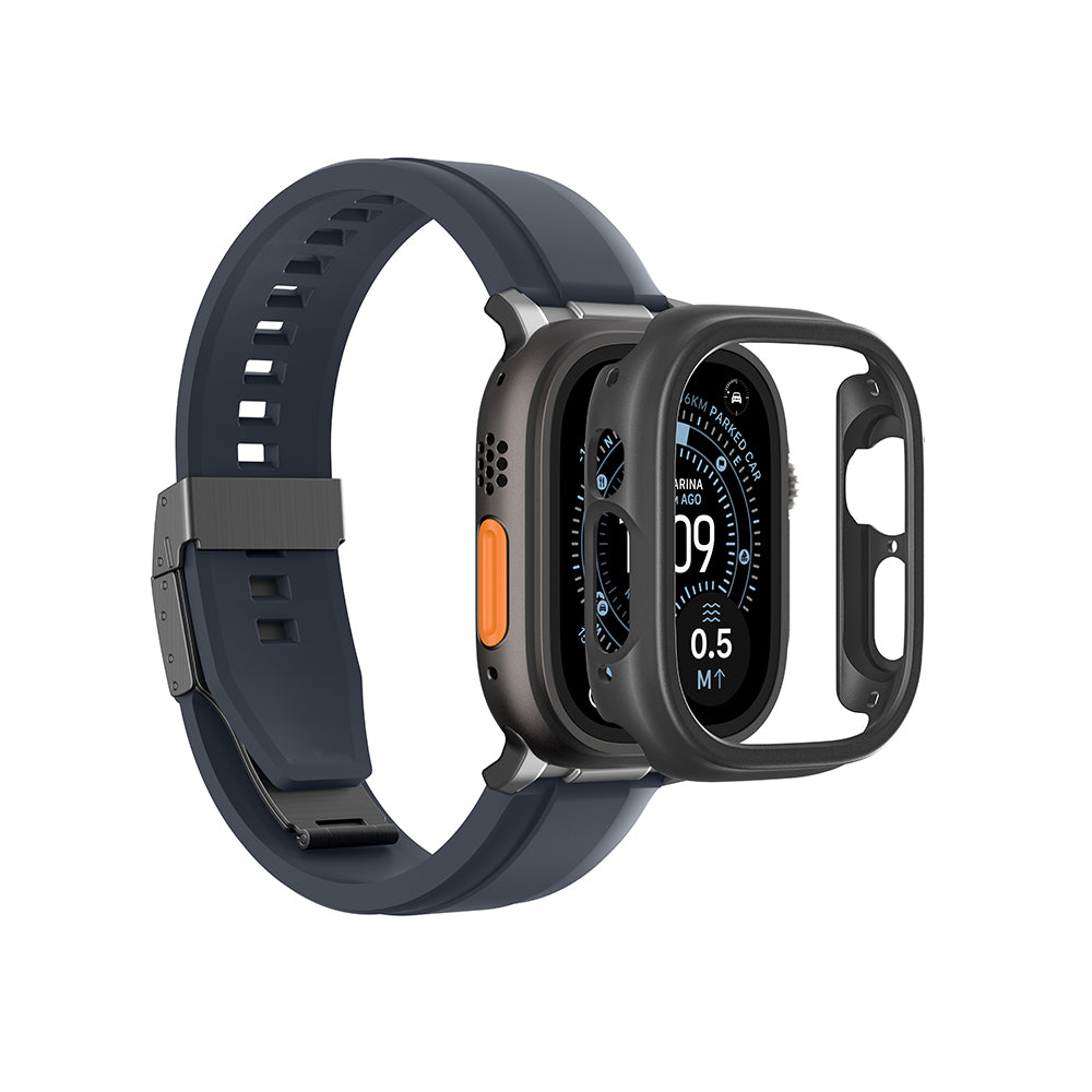 Amazingthing Radix Minimal FullGuard Apple Watch Ultra 49mm Sert PC Kasa ve Ekran Koruyucu