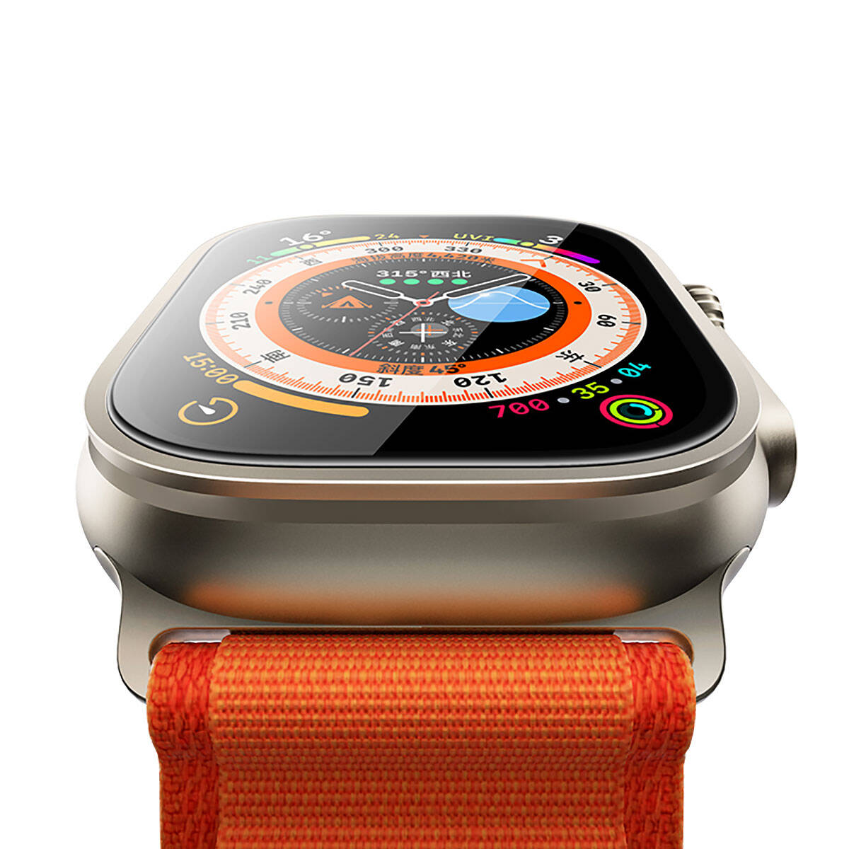 Benks Anti-Reflective Apple Watch Ultra 49mm Kolay Uygulama Aparatlı Temperli Ekran Koruyucu