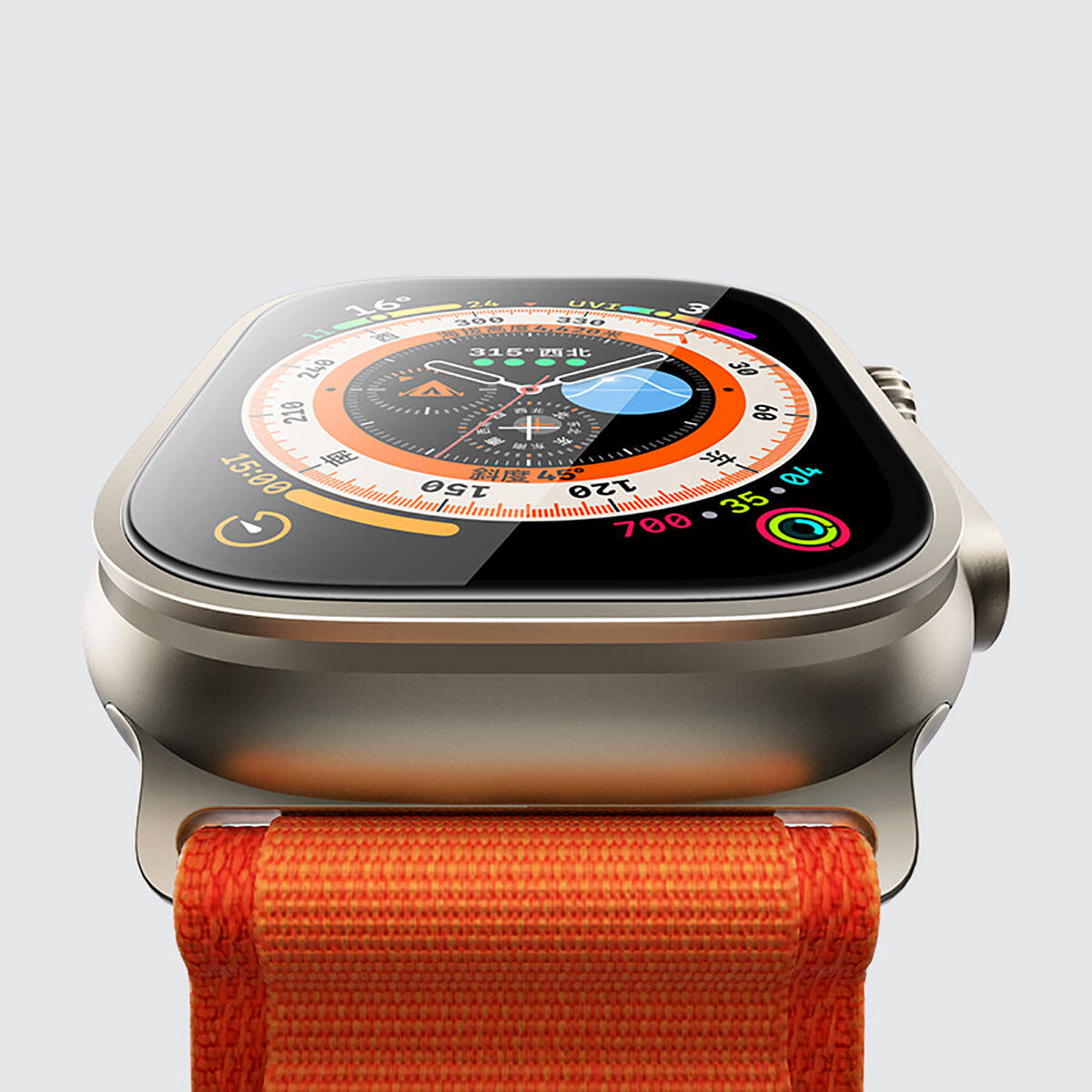 Benks Anti-Reflective Apple Watch Ultra 49mm Kolay Uygulama Aparatlı Temperli Ekran Koruyucu