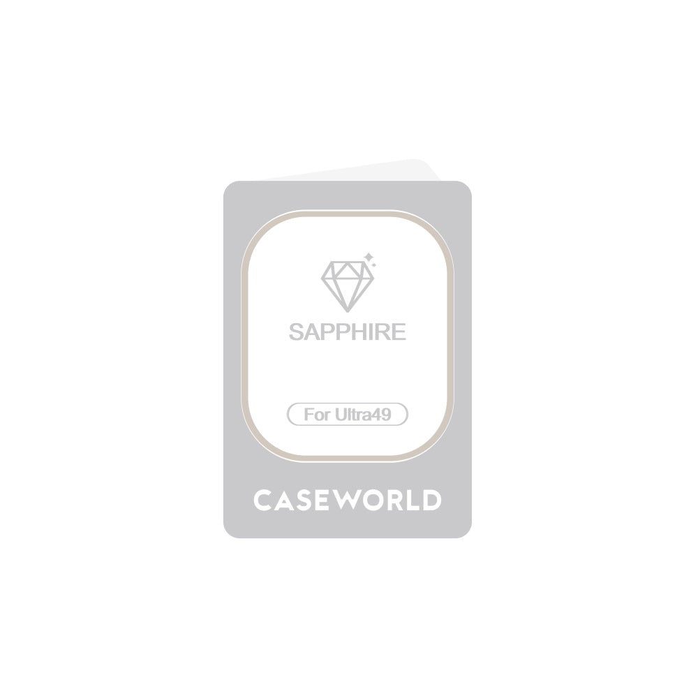 CaseWorld Alloy Serisi Apple Watch Ultra 49mm Safir Akıllı Saat Temperli Cam Ekran Koruyucu