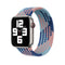 Wiwu Braided Solo Loop Apple Watch 42/44/45/46/49mm Kordon Contrast Color Large Strap Kayış