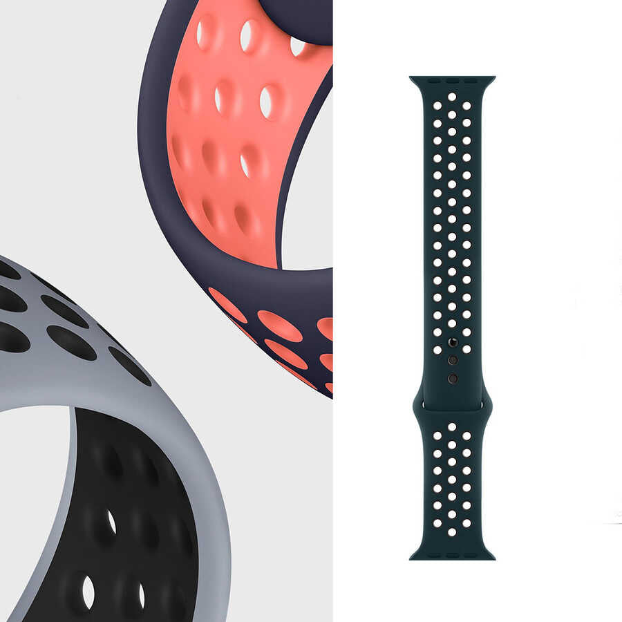 Watch Ultra 49mm Kordon Wiwu Dual Color Sport Band Silikon Strap Kayış - 4