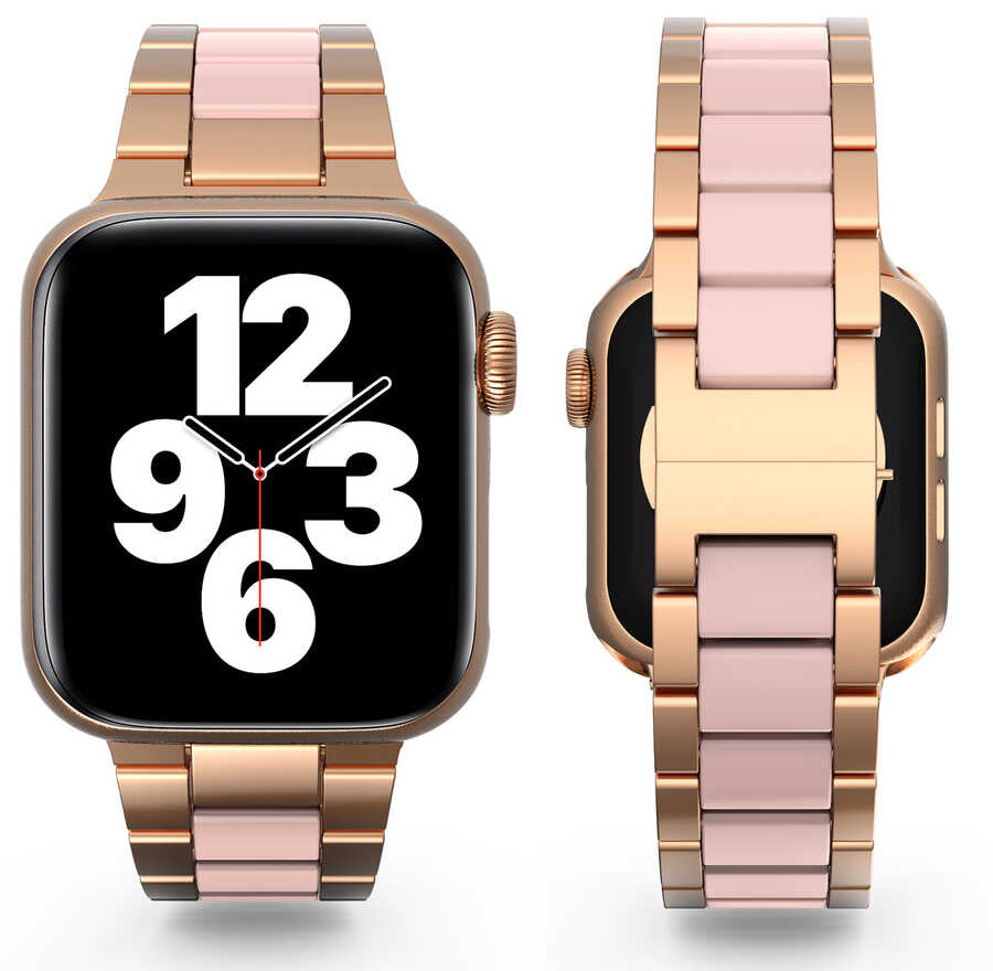 Watch Ultra 49mm Kordon Wiwu Resin Steel Belt Metal Strap Kayış - 14