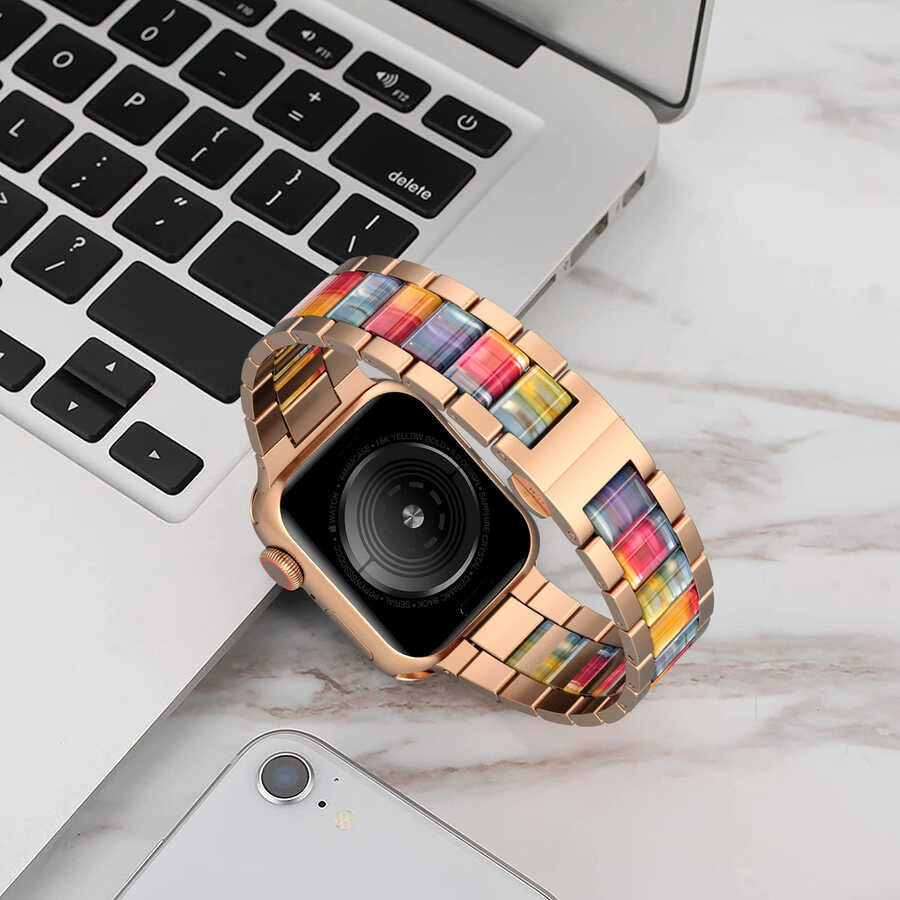 Watch Ultra 49mm Kordon Wiwu Resin Steel Belt Metal Strap Kayış - 4