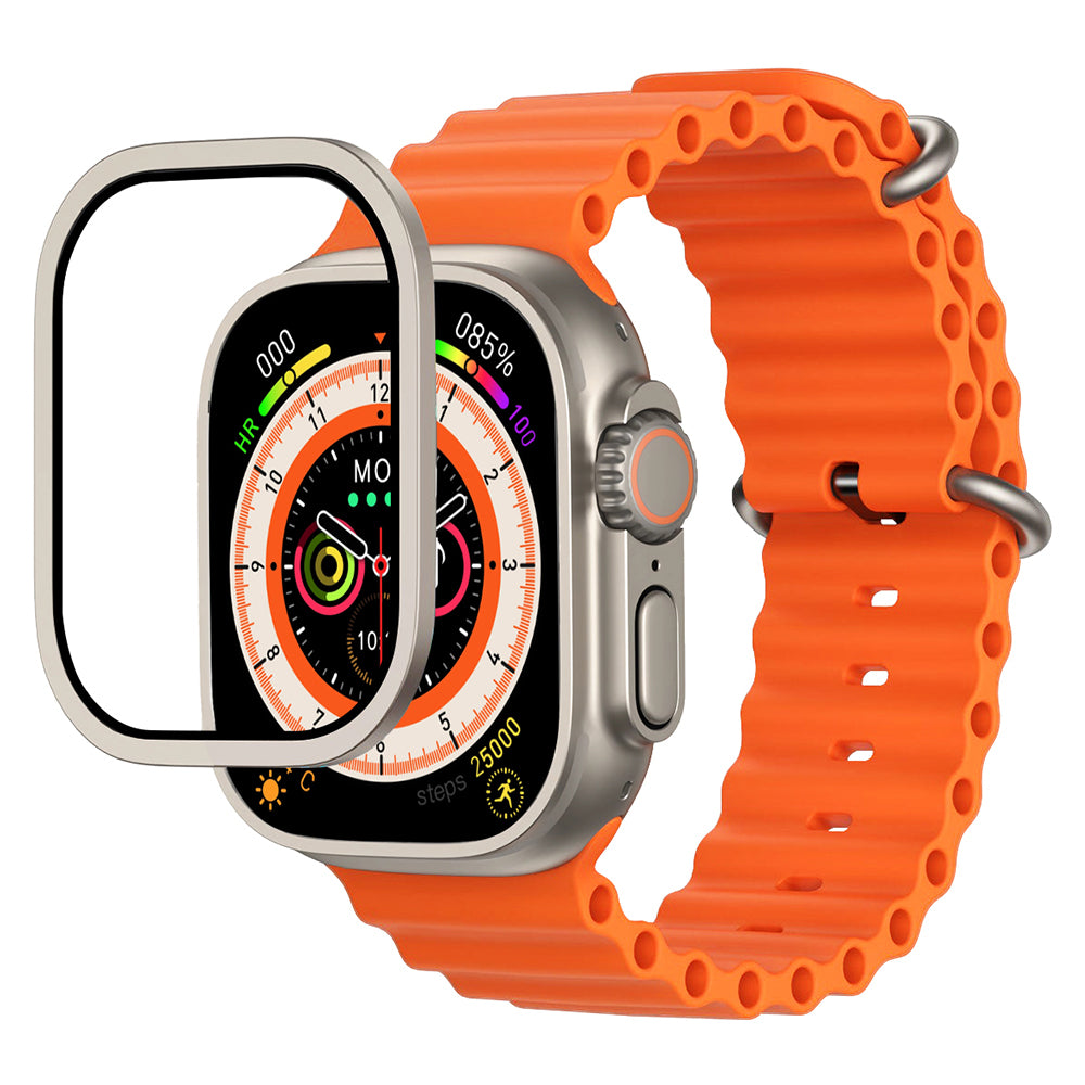 Mohseven iWatch Serisi Watch Ultra 49mm Safir Akıllı Saat Temperli Cam Ekran Koruyucu