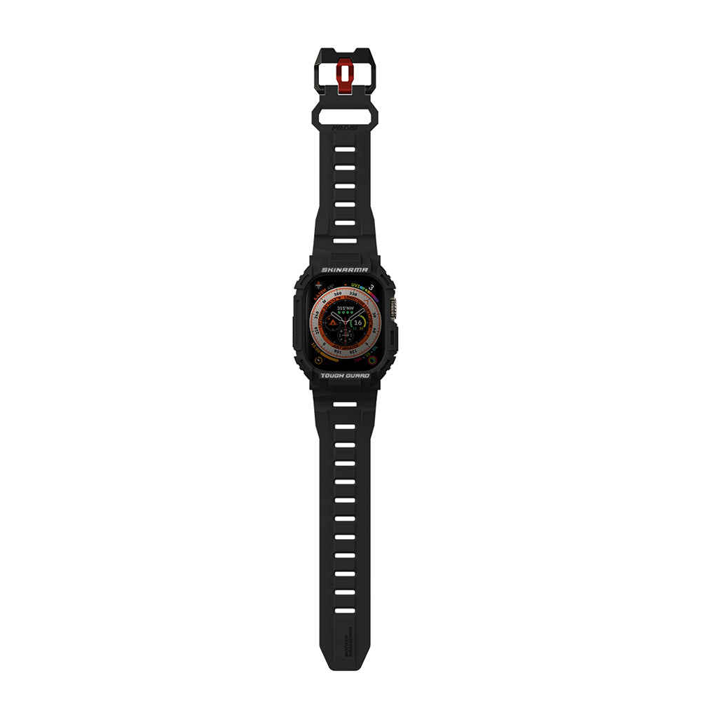 Skinarma Mecha Apple Watch Ultra 49mm 2in1 TPU Kasa Koruyucu + Silikon Kordon