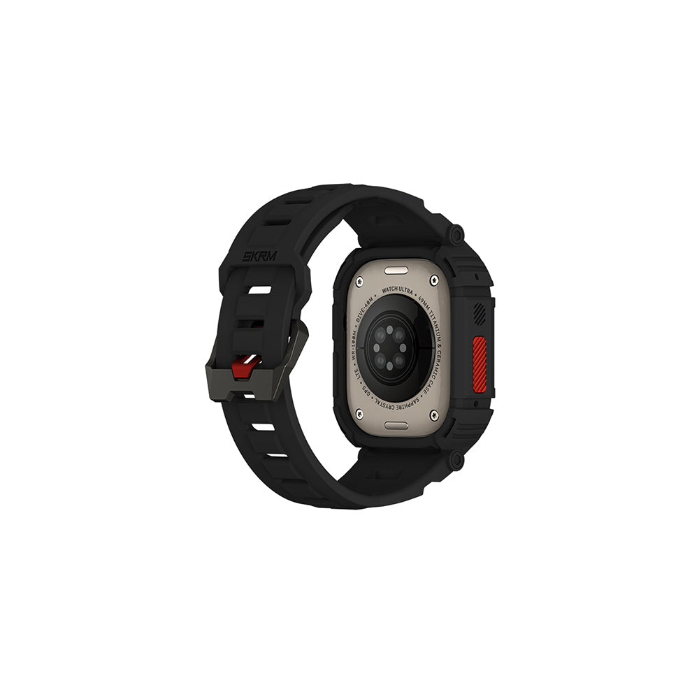 Skinarma Mecha Apple Watch Ultra 49mm 2in1 TPU Kasa Koruyucu + Silikon Kordon