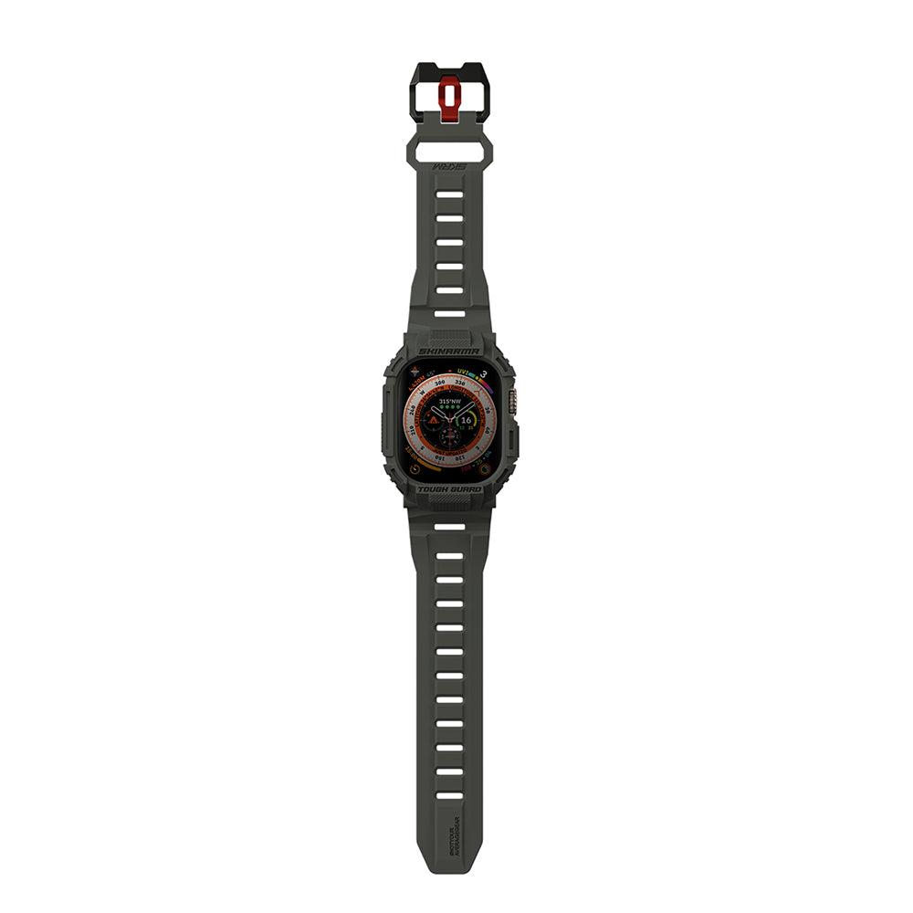 Skinarma Mecha Apple Watch Ultra 49mm 2in1 TPU Kasa Koruyucu + Silikon Kordon