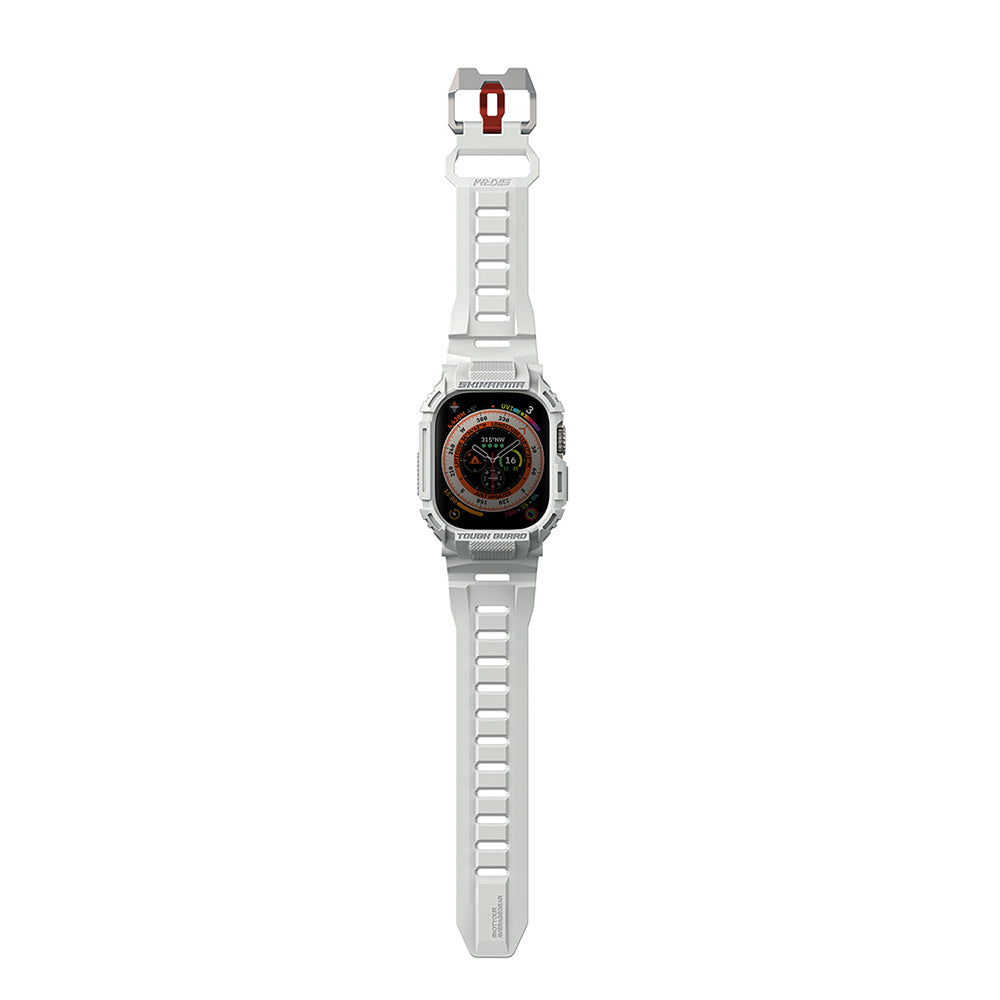 Skinarma Mecha Apple Watch Ultra 49mm 2in1 TPU Kasa Koruyucu + Silikon Kordon