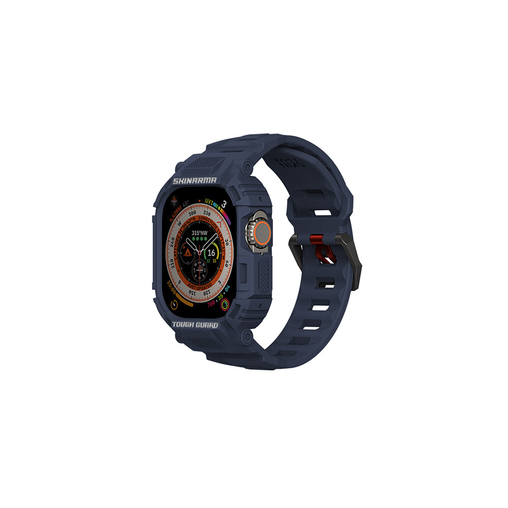 Skinarma Mecha Apple Watch Ultra 49mm 2in1 TPU Kasa Koruyucu + Silikon Kordon