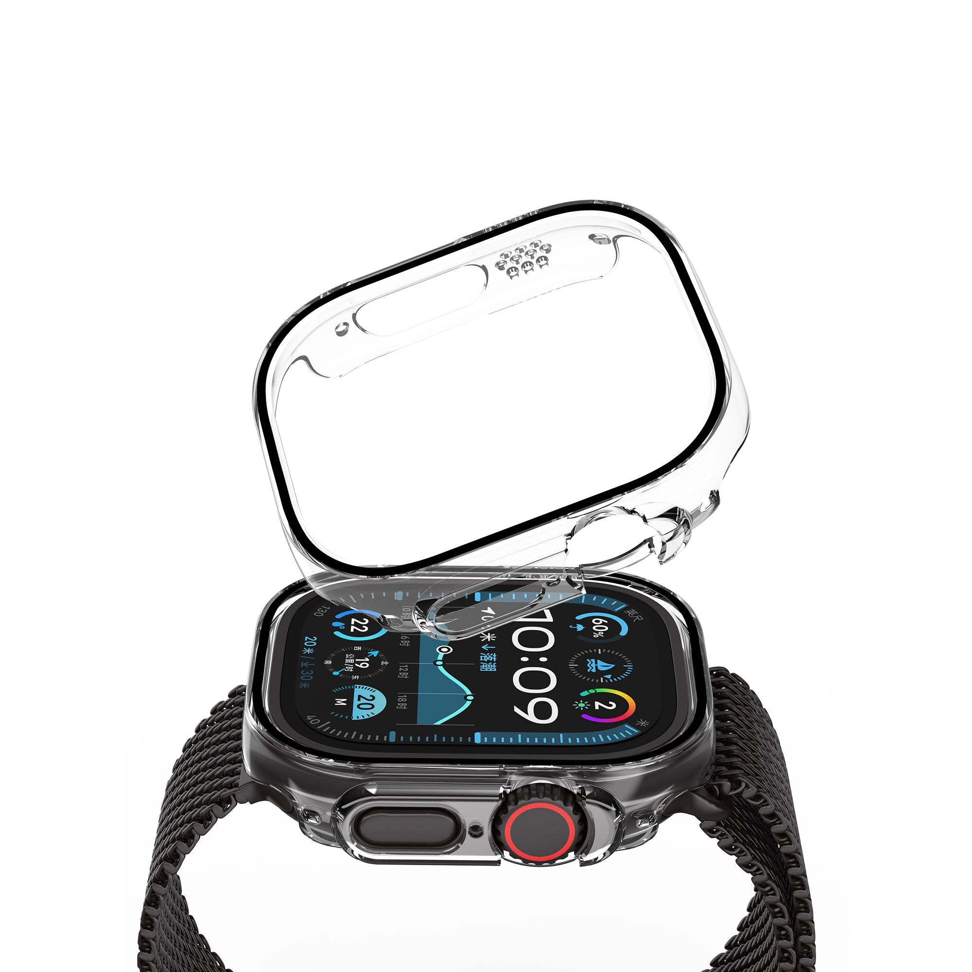 Wiwu JD-108 Apple Watch Ultra 49mm Kasa Koruyucu + HD Ekran Koruyucu Film