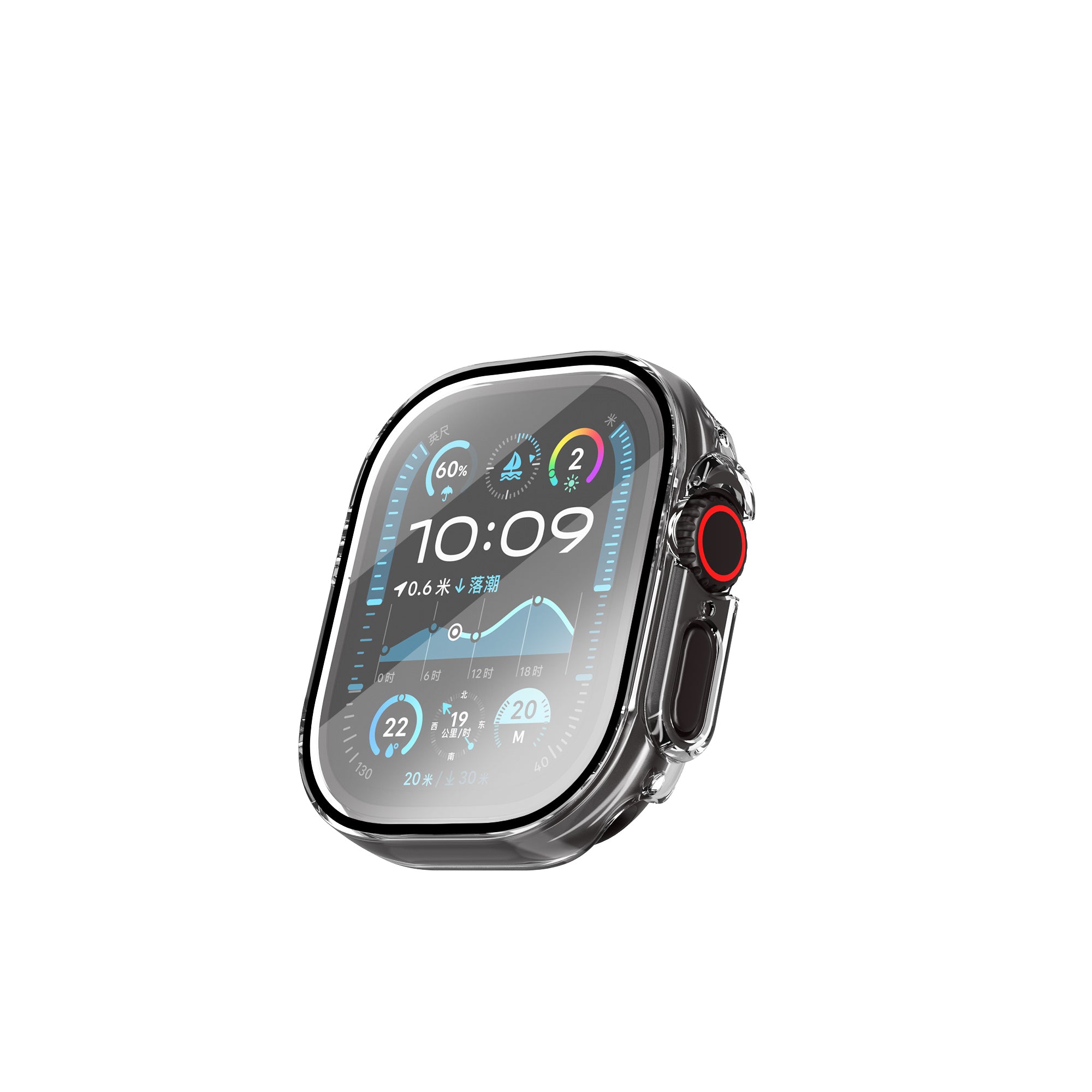 Wiwu JD-108 Apple Watch Ultra 49mm Kasa Koruyucu + HD Ekran Koruyucu Film