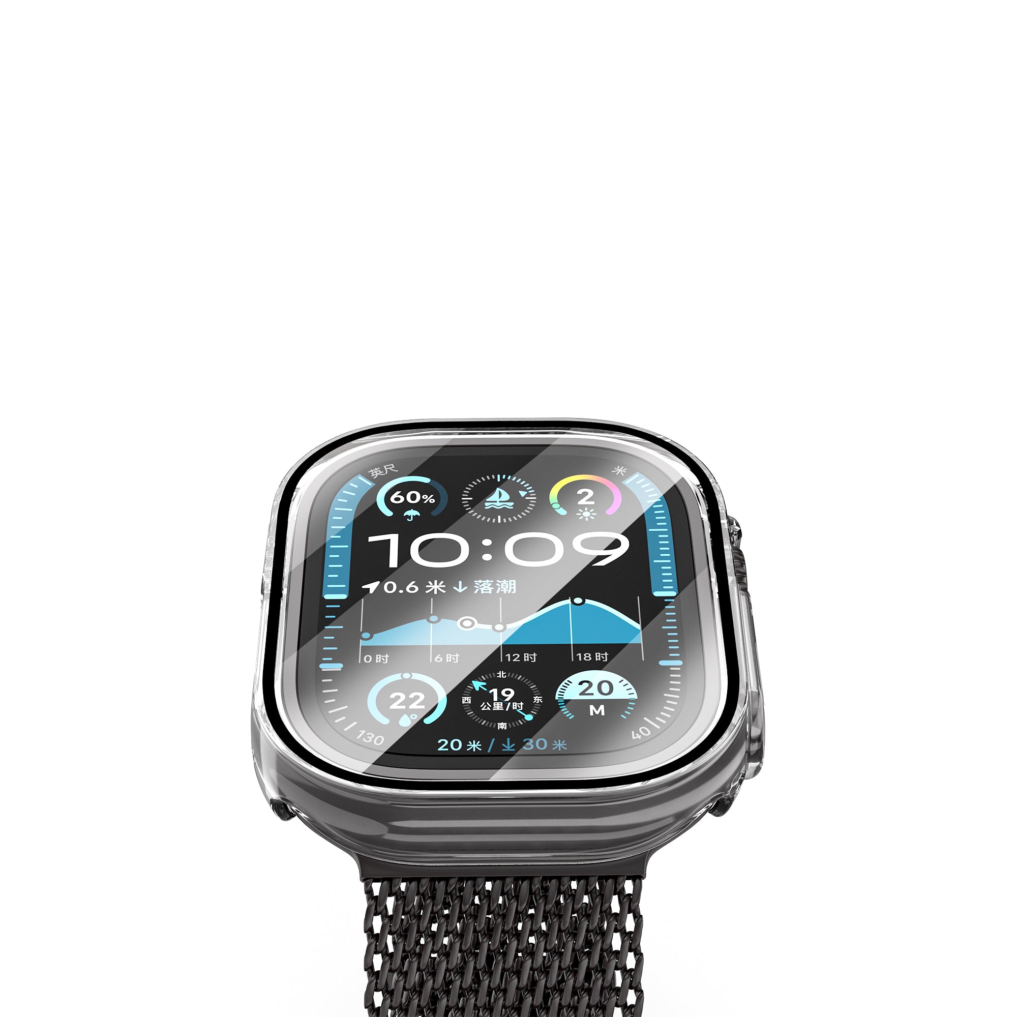Wiwu JD-108 Apple Watch Ultra 49mm Kasa Koruyucu + HD Ekran Koruyucu Film