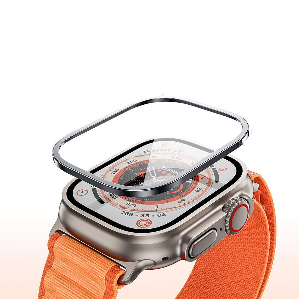 Wiwu Wi-JD106 Apple Watch Ultra 49mm Easy Install Akıllı Saat Temperli Cam Ekran Koruyucu
