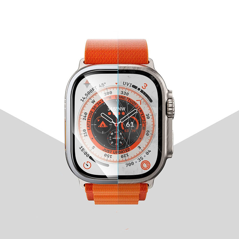 Wiwu Wi-JD106 Apple Watch Ultra 49mm Easy Install Akıllı Saat Temperli Cam Ekran Koruyucu