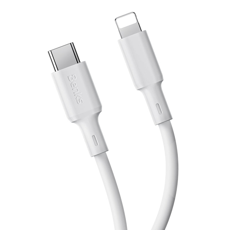 Benks D45 Type-C to Lightning PD 480Mbps 2 Metre Hızlı Şarj ve Data Kablosu