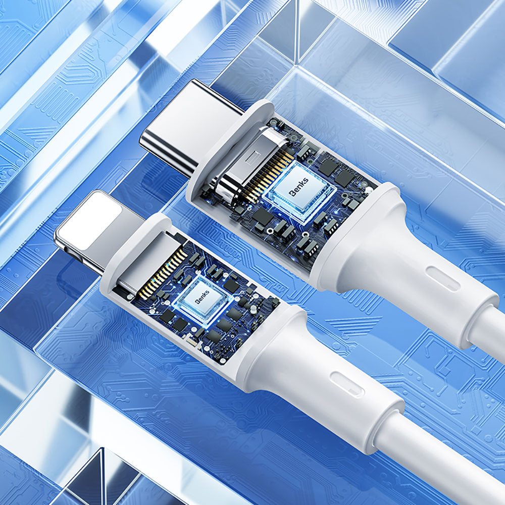 Benks D45 Type-C to Lightning PD 480Mbps 2 Metre Hızlı Şarj ve Data Kablosu