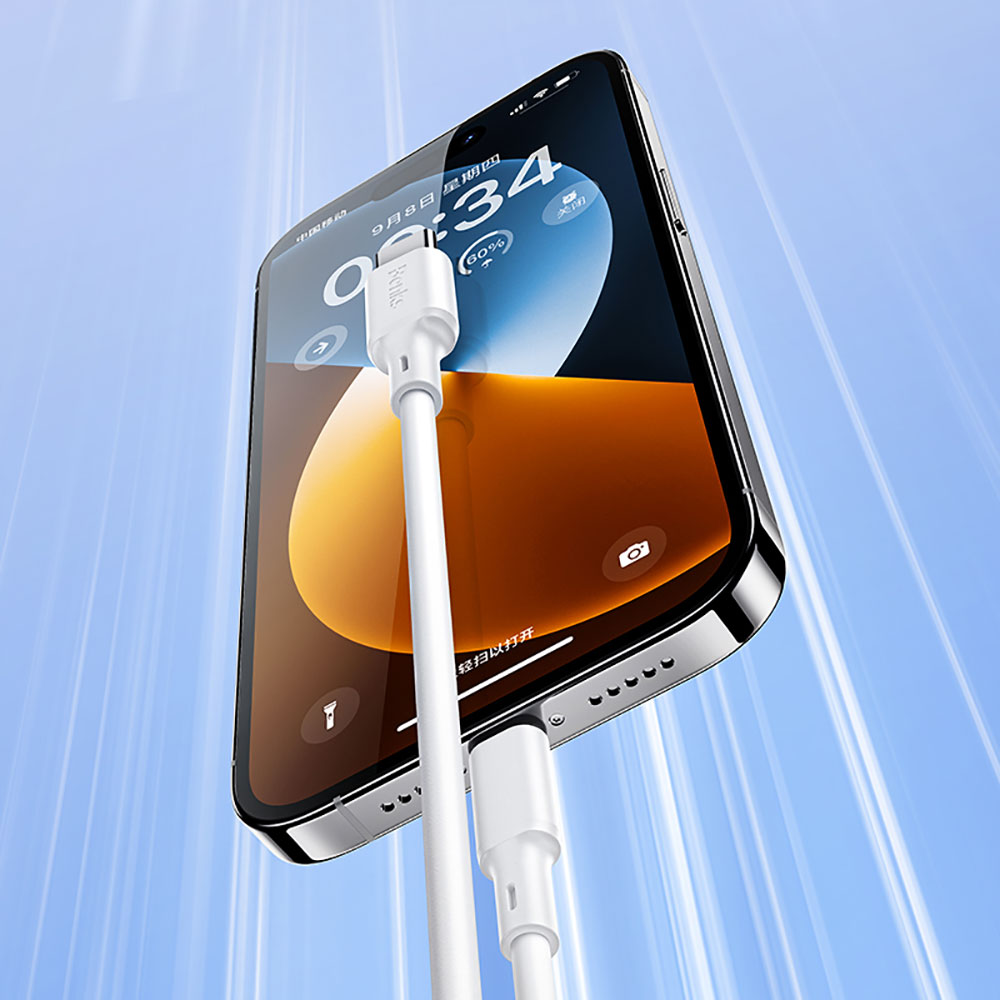 Benks D45 USB-A to Lightning 1.2 Metre Hızlı Şarj ve Data Kablosu