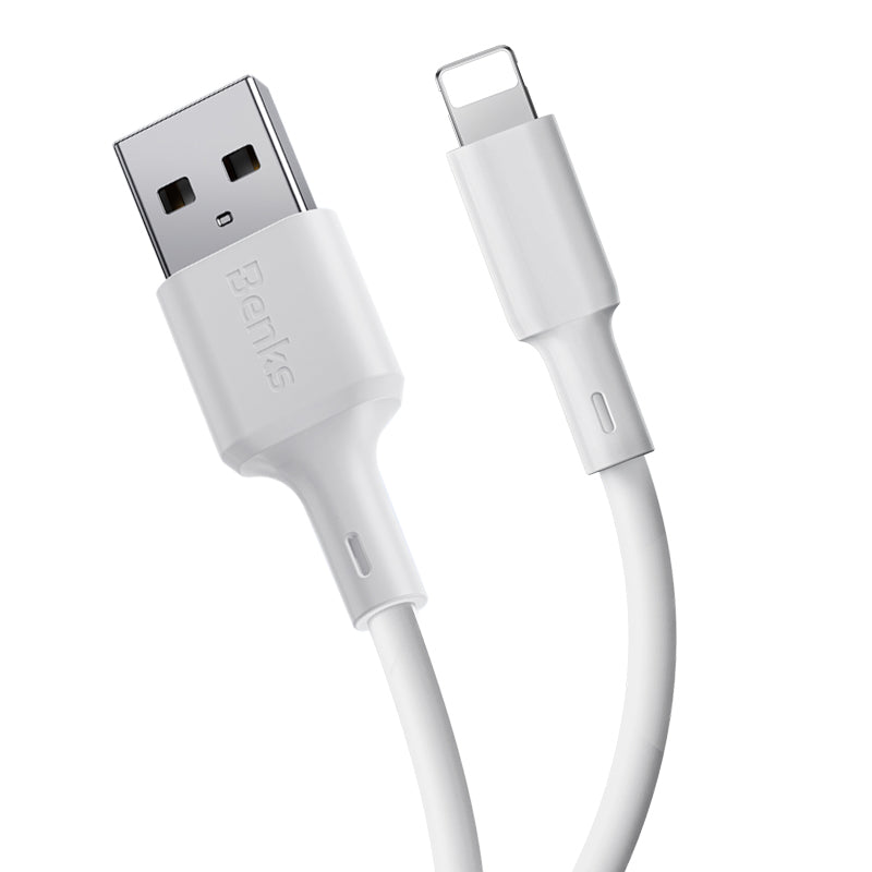 Benks D45 USB-A to Lightning 1.2 Metre Hızlı Şarj ve Data Kablosu