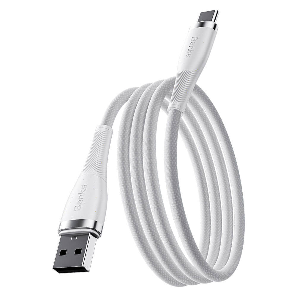 Benks D47 USB-A to Type-C PD 3.0 Örgülü 66W 1 Metre Şarj ve Data Kablosu