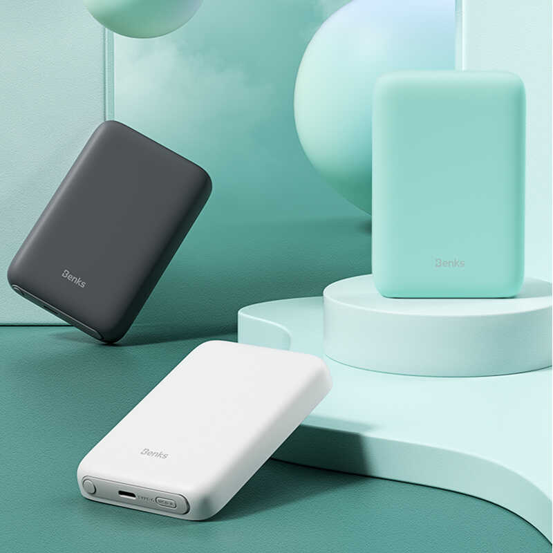 Benks MP06 15W Magsafe Slim 10000 Mah iPhone 12-13-14 Serisi Uyumlu Powerbank - 5