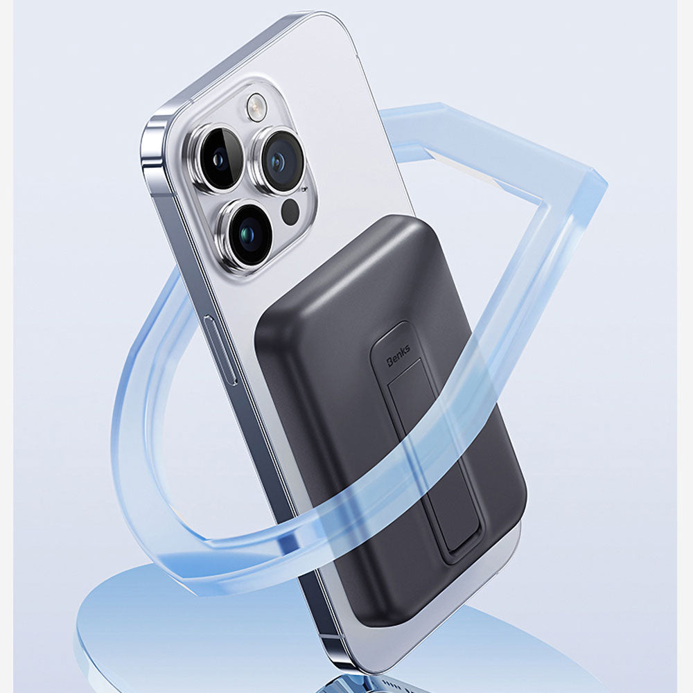 Benks MP09 M-safe Magnetik Standlı İnce Tasarımlı Powerbank 6000mAh