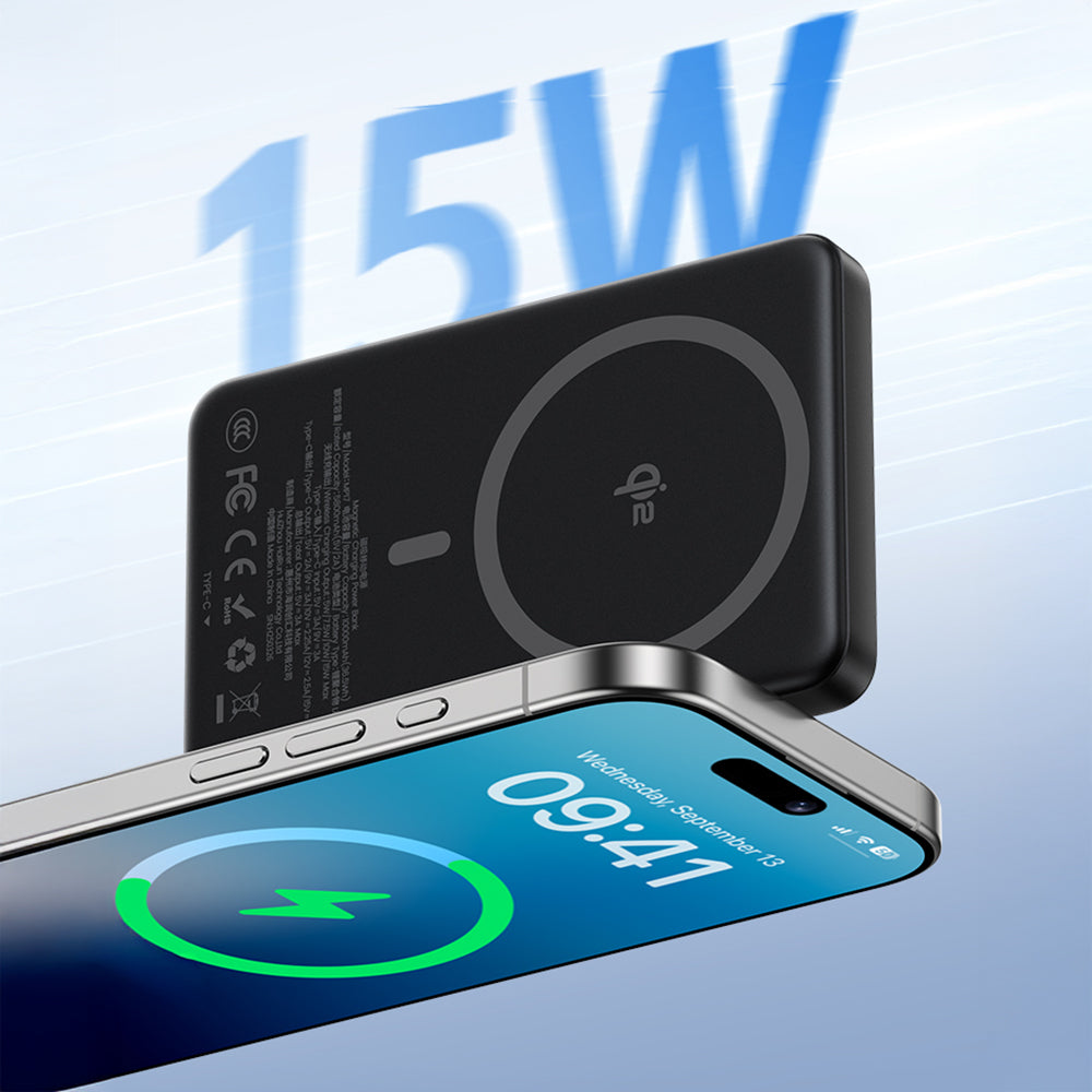 Benks MP17 ArmorGo M-safe Şarj Özellikli ArmorTint Aramid Fiber Qi2 Teknolojili Powerbank 15W 10000mAh