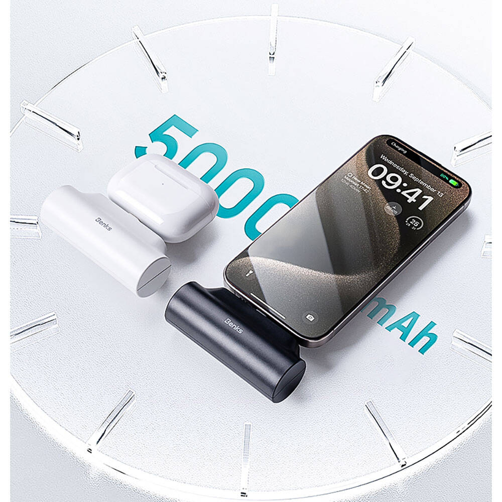 Benks PB15 Taşınabilir Standlı Lightning Portlu Powerbank 5000mAh