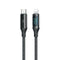 Cepax X-L20 20W LCD Göstergeli Type-C to Lightning Hızlı Şarj Kablosu