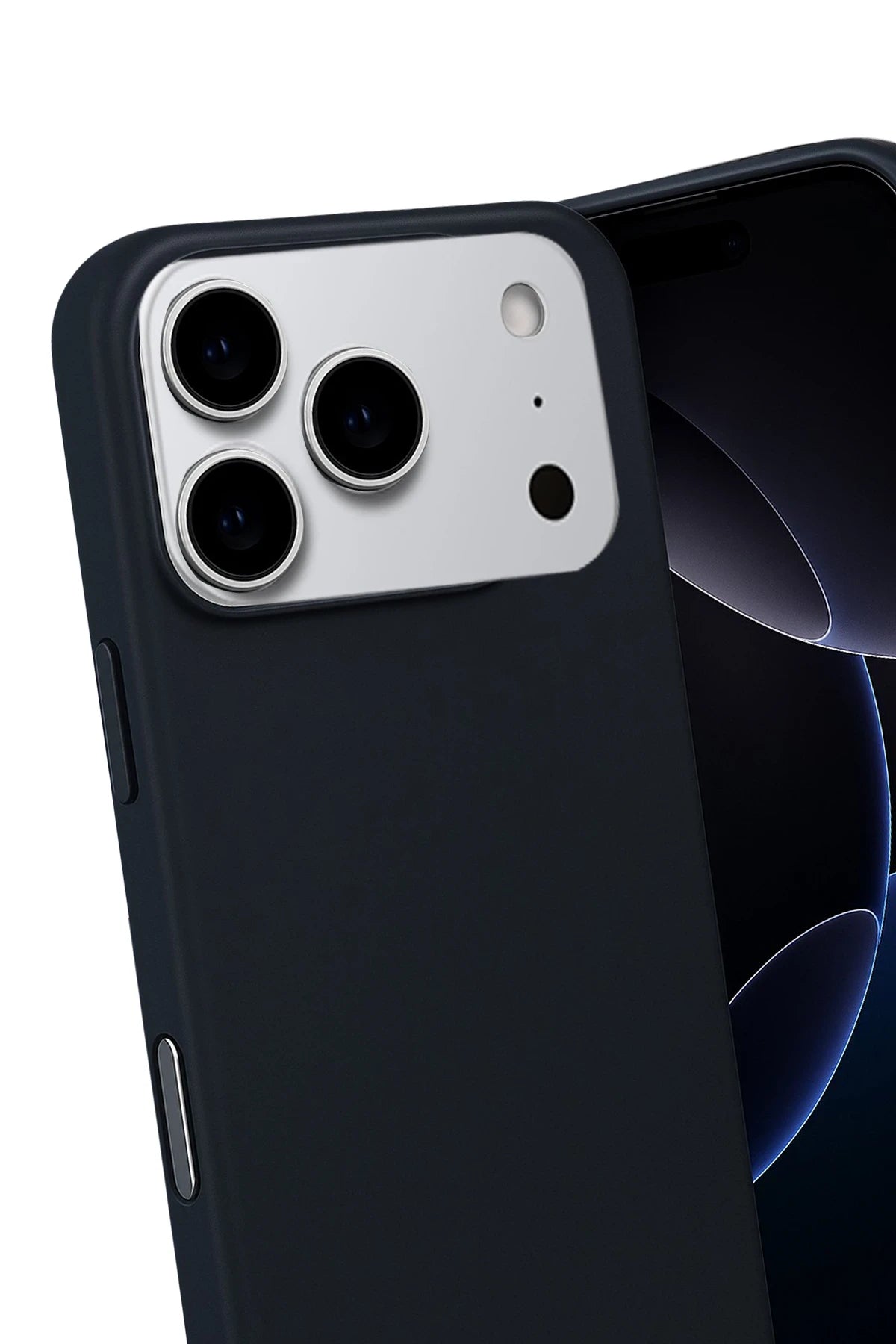 Cepax iPhone 17 Pro Nano içi Kadife Silikon Telefon Kılıfı