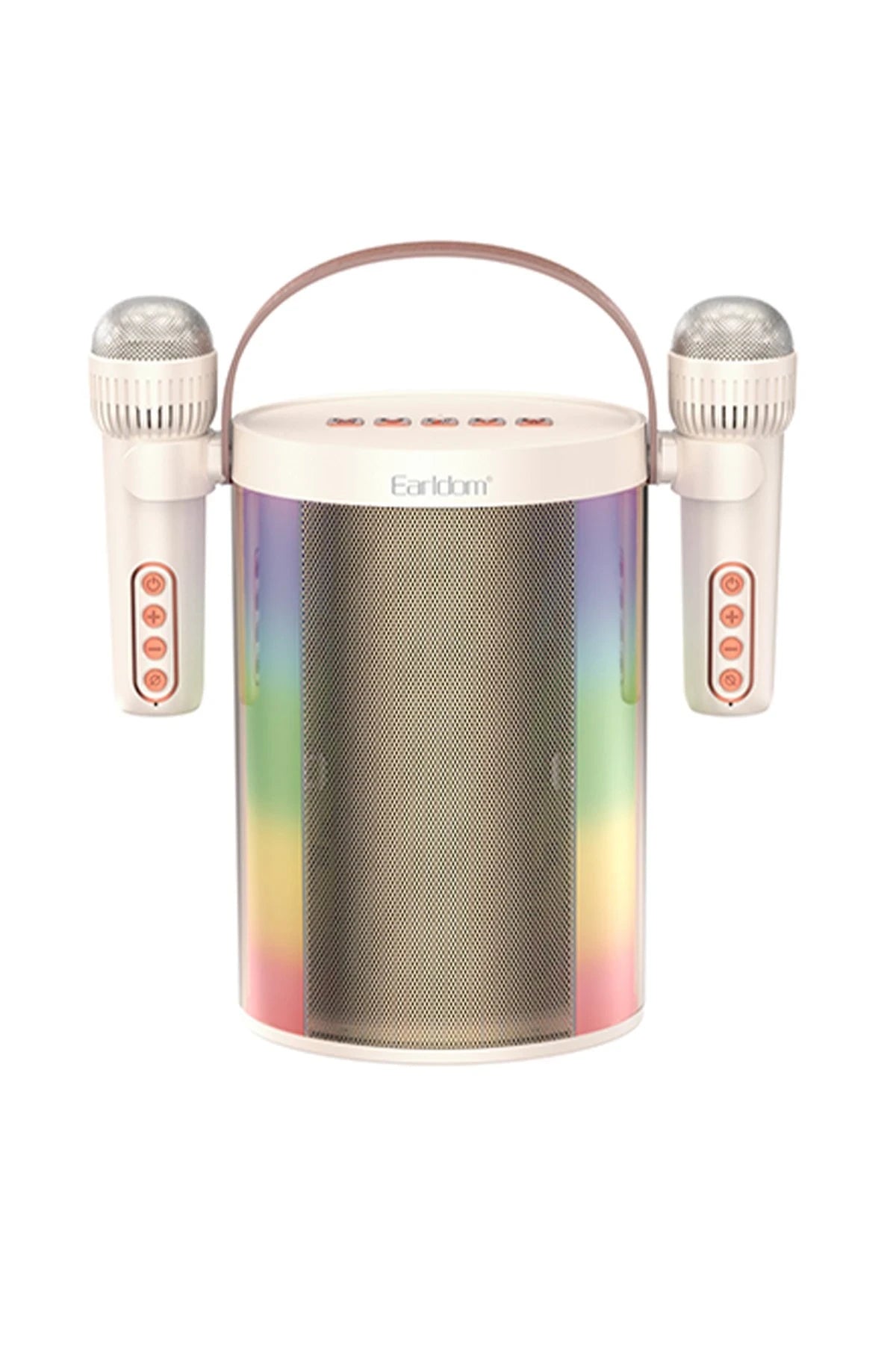 Earldom A32 10W RGB Işıklı 2 Adet Karaoke Mikrofonlu Bluetooth Kablosuz Hoparlör