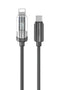 Earldom EC-189CL 1M 20W Dijital Göstergeli Type-C to Lightning PD Hızlı Şarj Kablosu